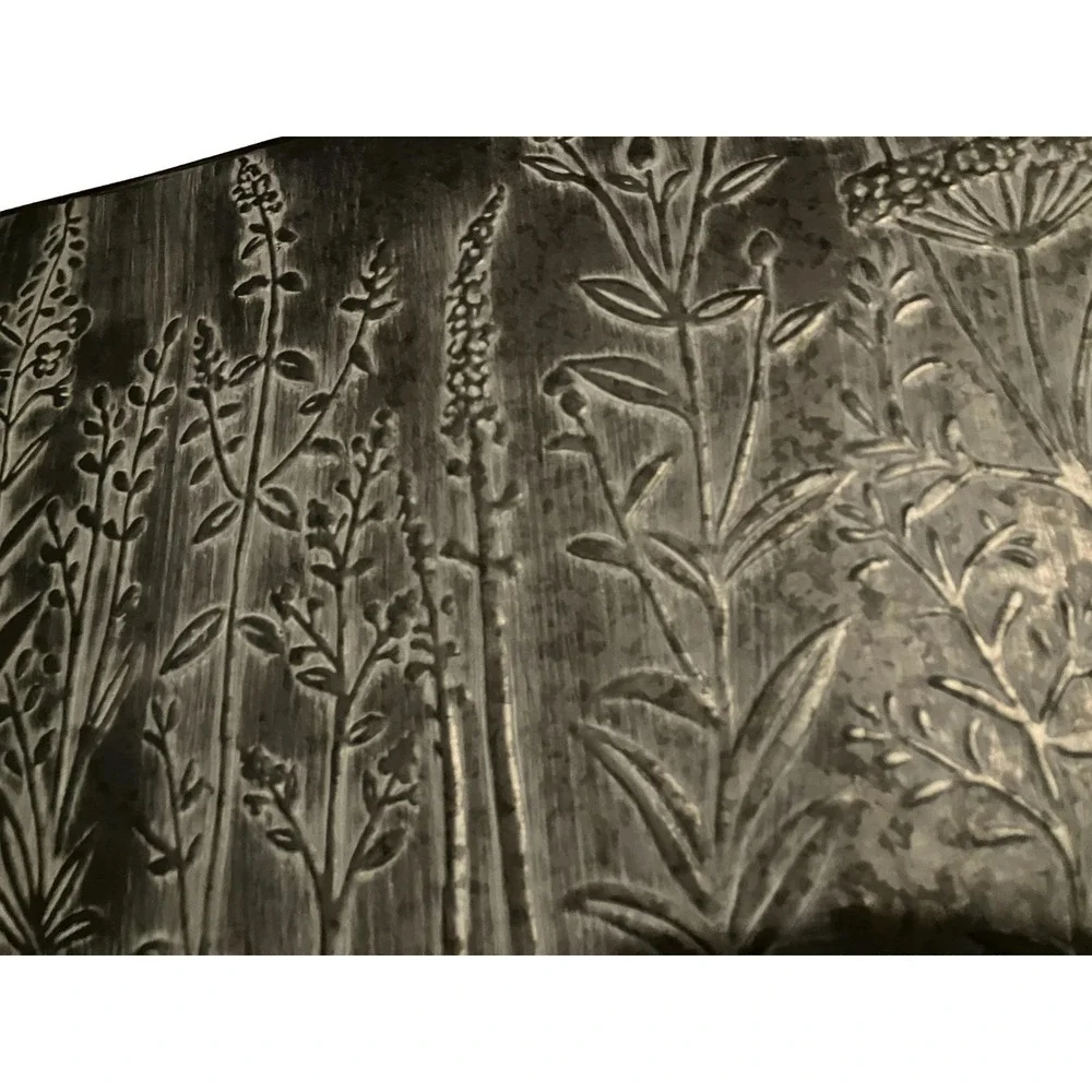 Large Botanical Metal Wall Art Rustic Farmhouse Wildflower Galvanized Decor 40